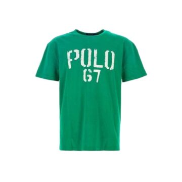 Solid Green Classic Crew Neck T-Shirt