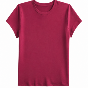Burgundy Crew Neck T-Shirt