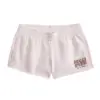 Light Pink High-Rise Smocked Waist Shorts