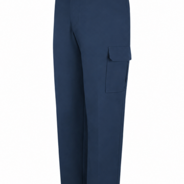 Navy Relaxed Cargo Pants with Flap Pocket