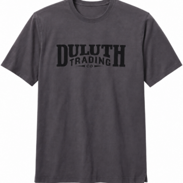 Dark Charcoal Vintage Logo T-Shirt