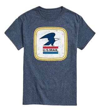 Heather Navy Vintage Graphic T-Shirt